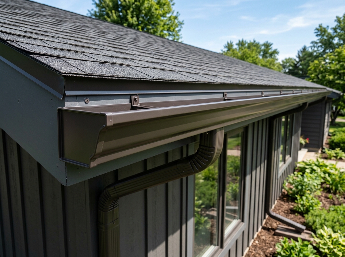 Seamless gutter installation